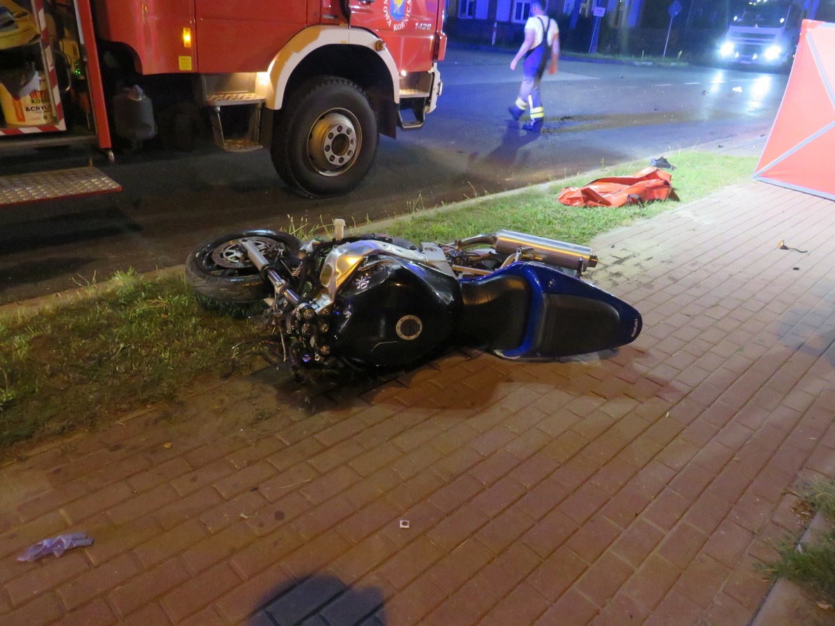Tragiczny wypadek w Starej Kornicy. Zginął motocyklista