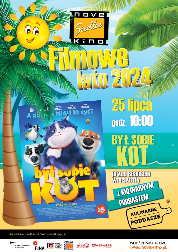 FILMOWE LATO w Novekino Siedlce 25 lipca  godz. 10:00!