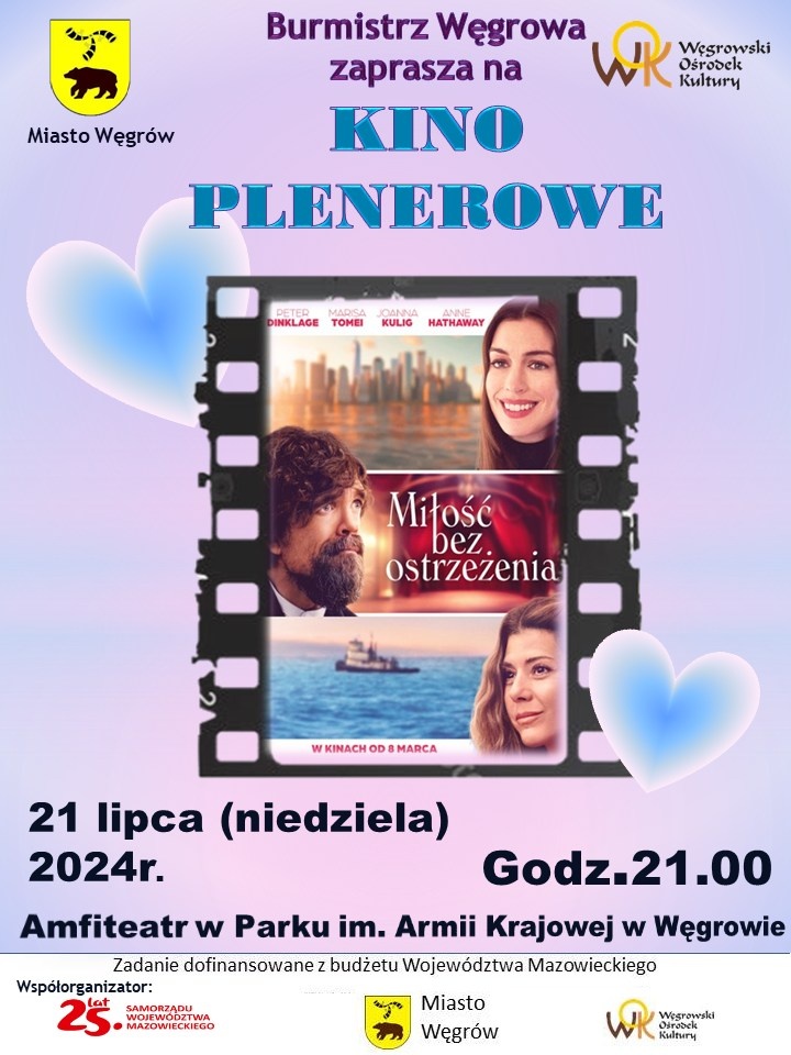 „Miłość bez ostrzeżenia” w kinie plenerowym