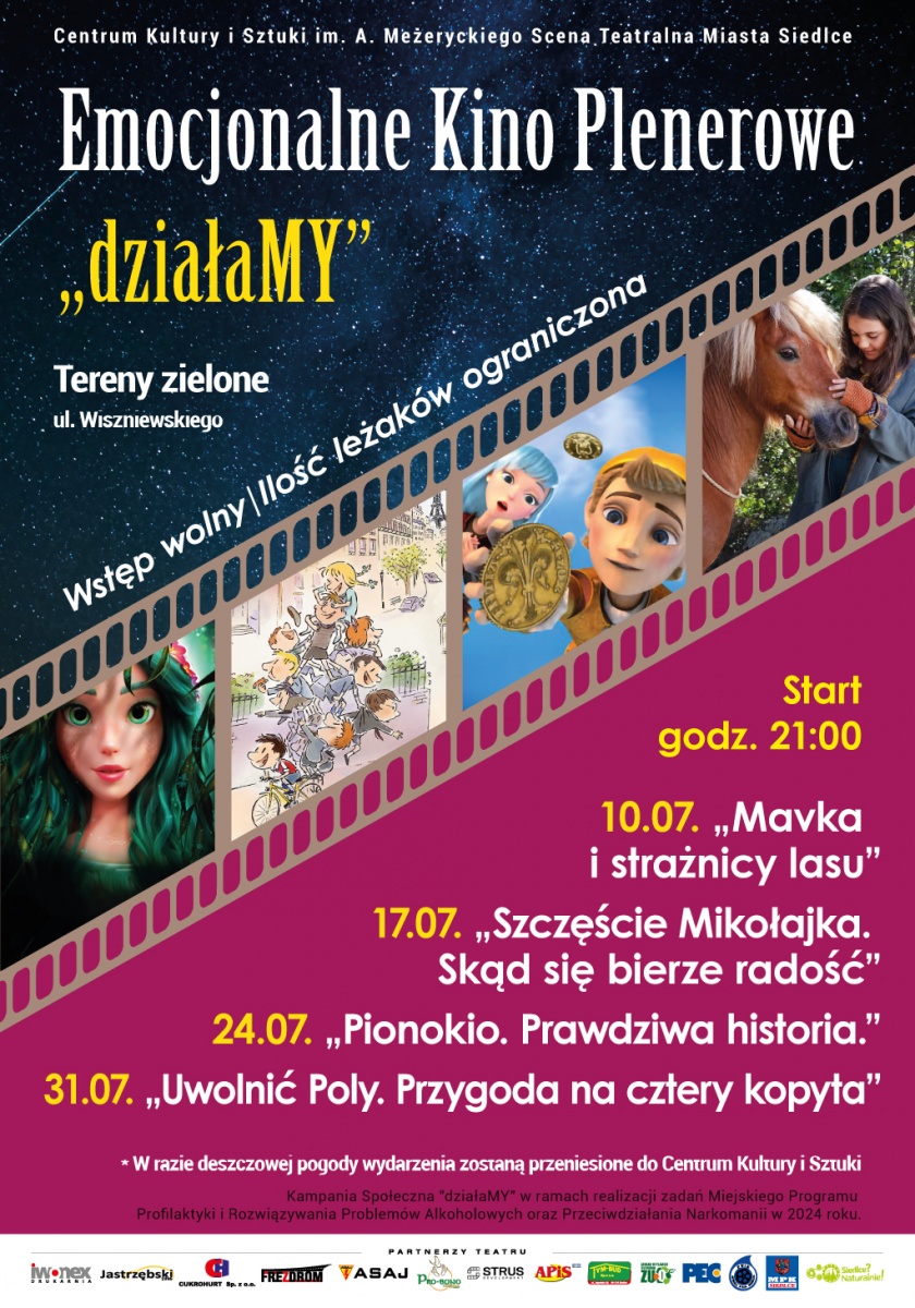 Familijne kino plenerowe w Siedlcach