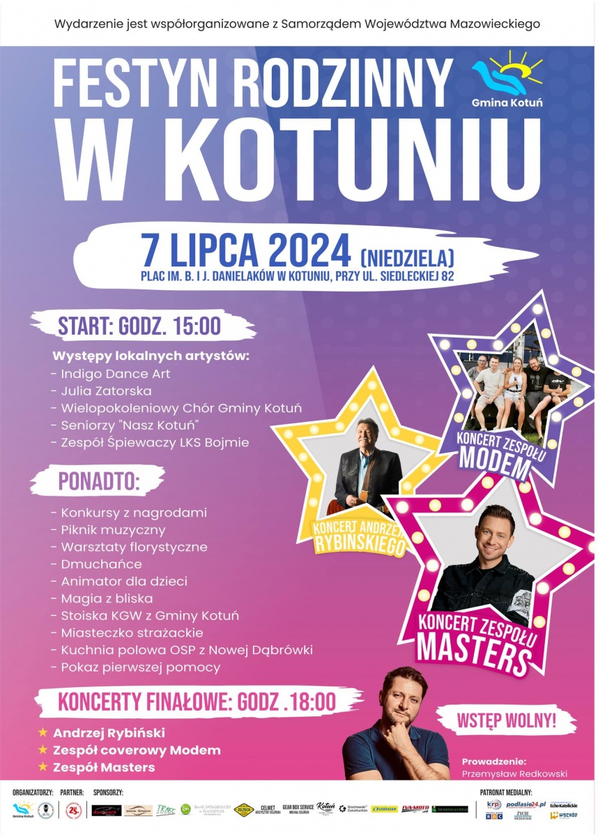 Andrzej Rybiński i Masters na festynie rodzinnym w Kotuniu