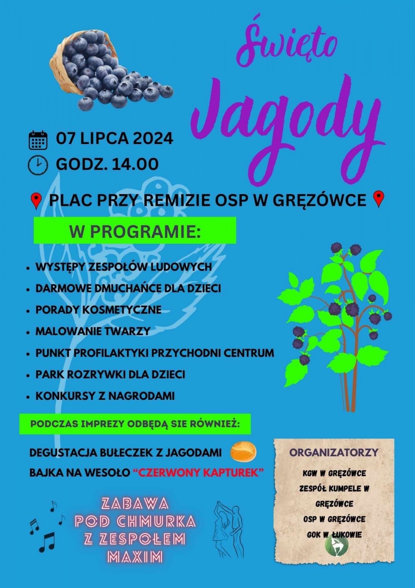 Gmina Łuków: Święto jagody
