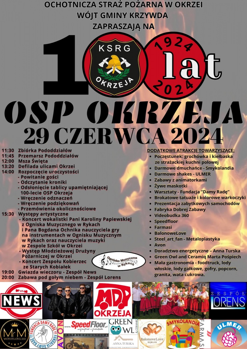 Powiat łukowski: 100-lecie OSP w Okrzei