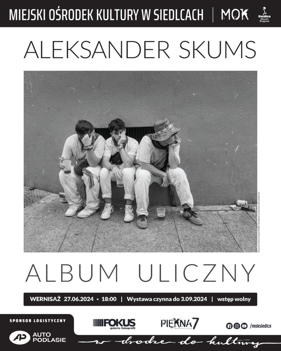 Album uliczny. Wernisaż wystawy Aleksandra Skumsa