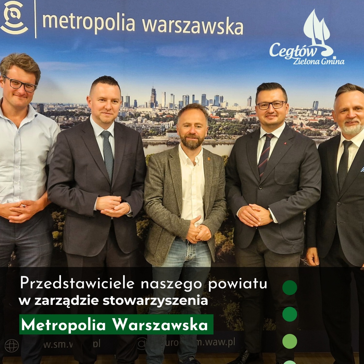   Burmistrzowie Cegłowa i Mińska Mazowieckiego we władzach Metropolii Warszawa