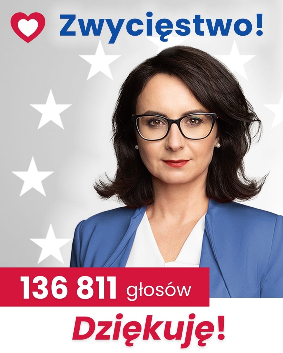 Kamila Gasiuk-Pihowicz zasiądzie w Parlamencie Europejskim