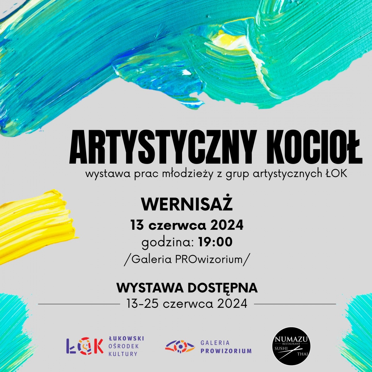 Łuków: Wystawa prac młodych artystów