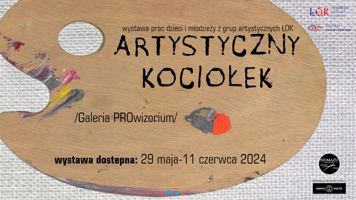 Łuków: Wystawa prac młodych artystów
