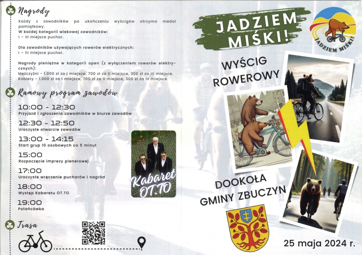 Jadziem Miśki. Wyścig rowerowy dookoła gminy Zbuczyn