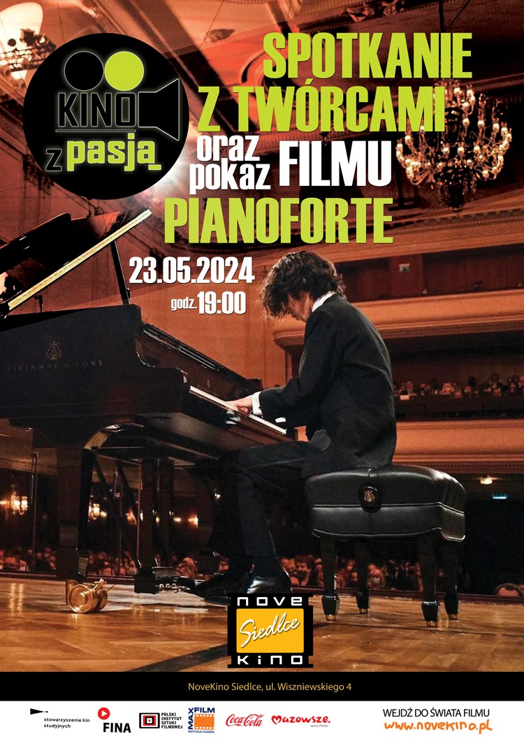 „PIANOFORTE” w ramach Cyklu Kino z Pasją 23 maja o godzinie 19:00  w Novekino Siedlce!