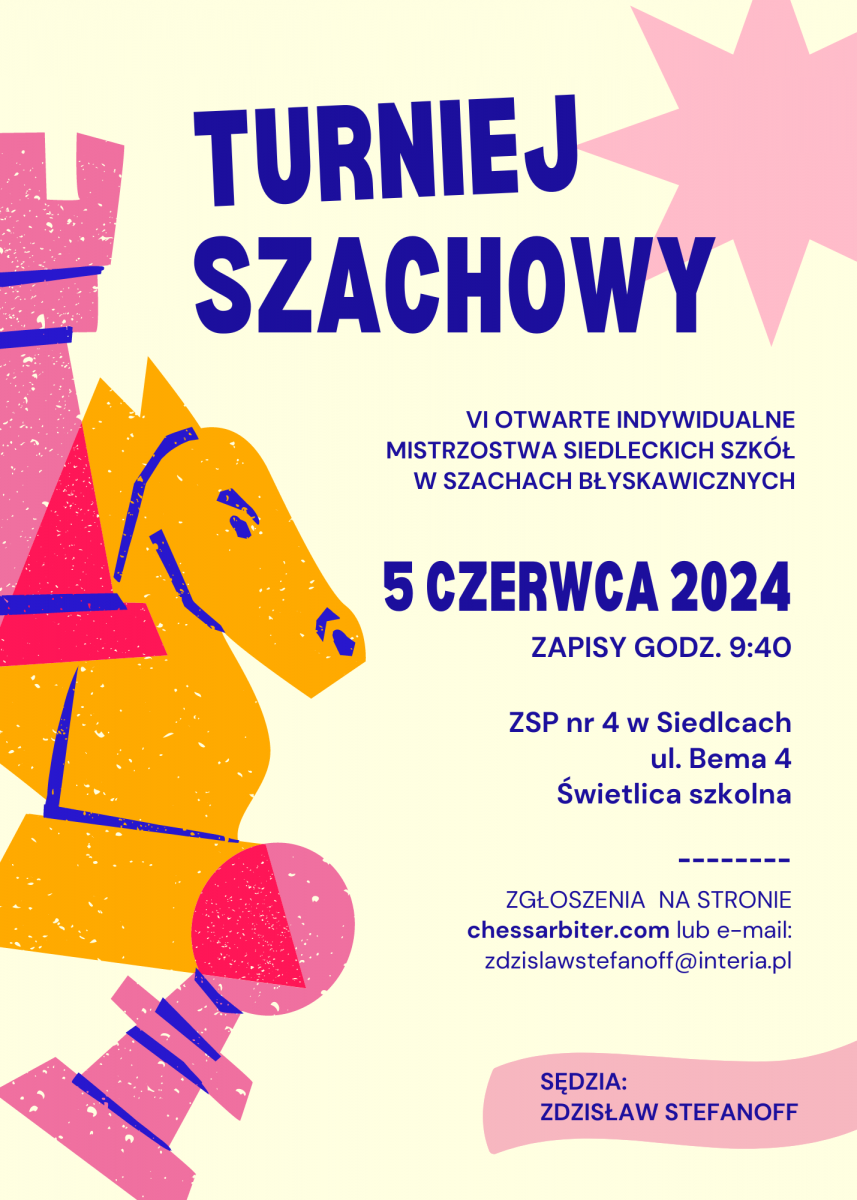 VI Otwarte Mistrzostwa Siedleckich Szkół w Szachach Błyskawicznych w „Rolniku”