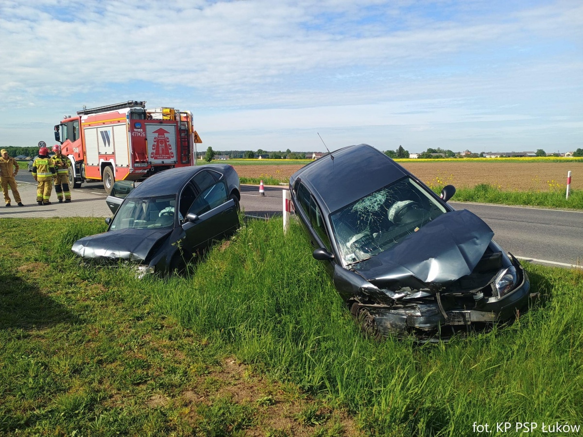 Zderzenie audi z seatem w Świdrach