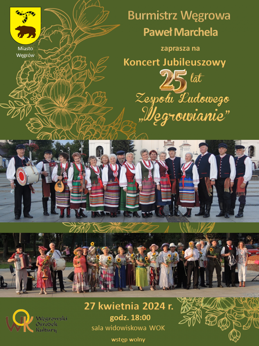 Jubileuszowy koncert zespołu „Węgrowianie”