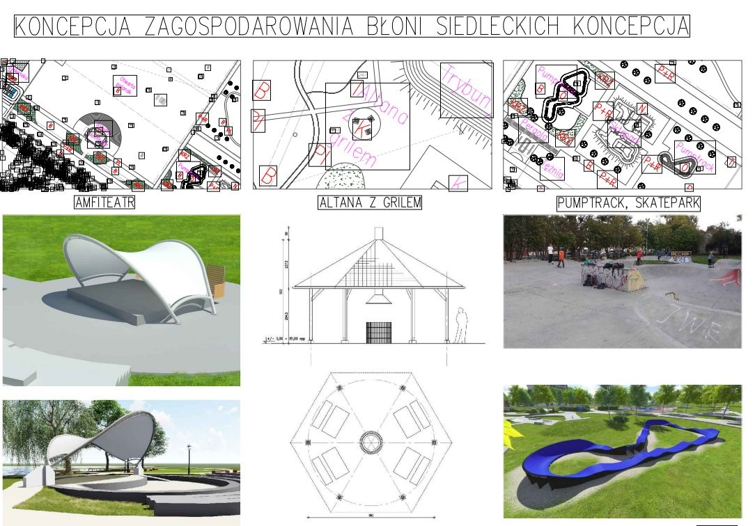 Koncepcja zagospodarowania terenu Błoni Siedleckich - wyraź swoją opinię