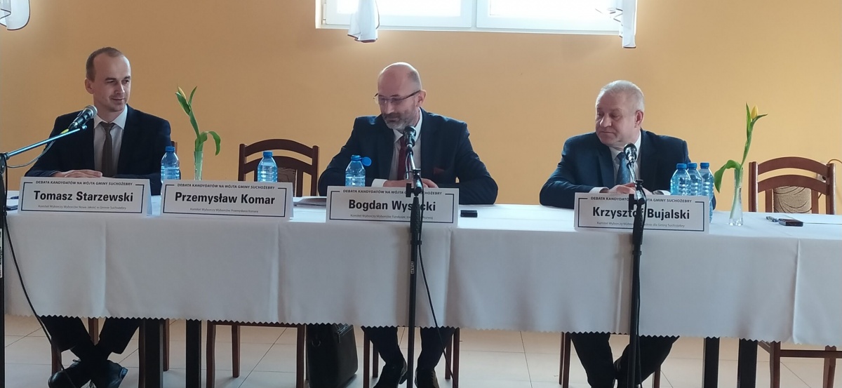 Suchożebry: kandydaci na wójta w ogniu pytań