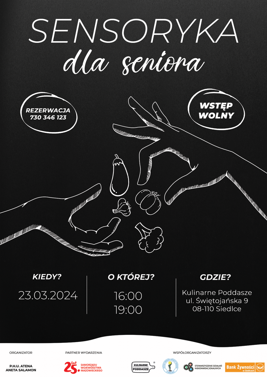 Sensoryka dla seniora czyli kolacja w ciemno