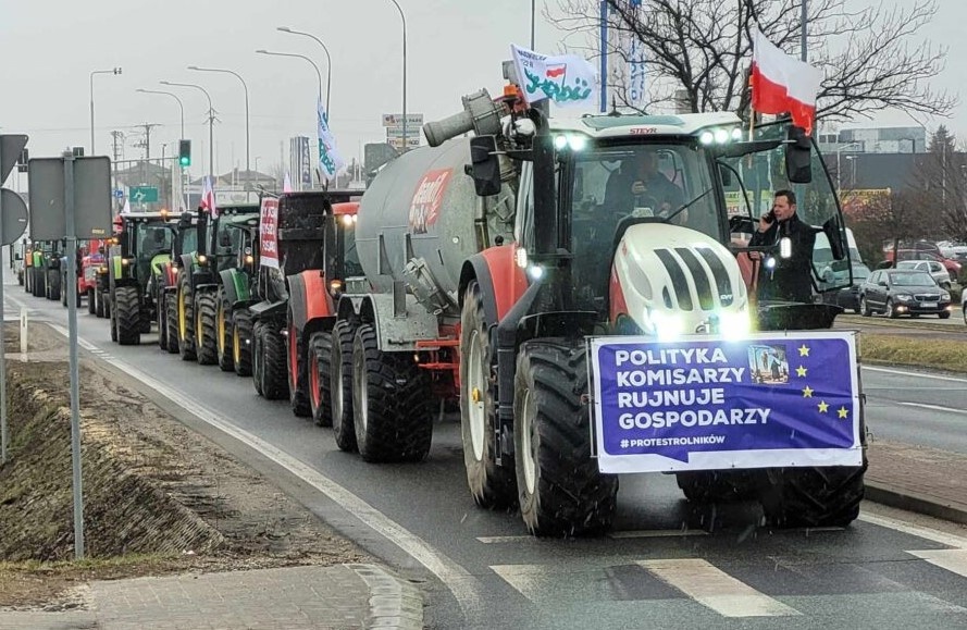 Od środy 20 marca kolejny protest rolników. Należy spodziewać się utrudnień w ruchu