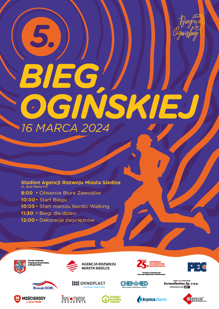 Bieg Ogińskiej już w sobotę!