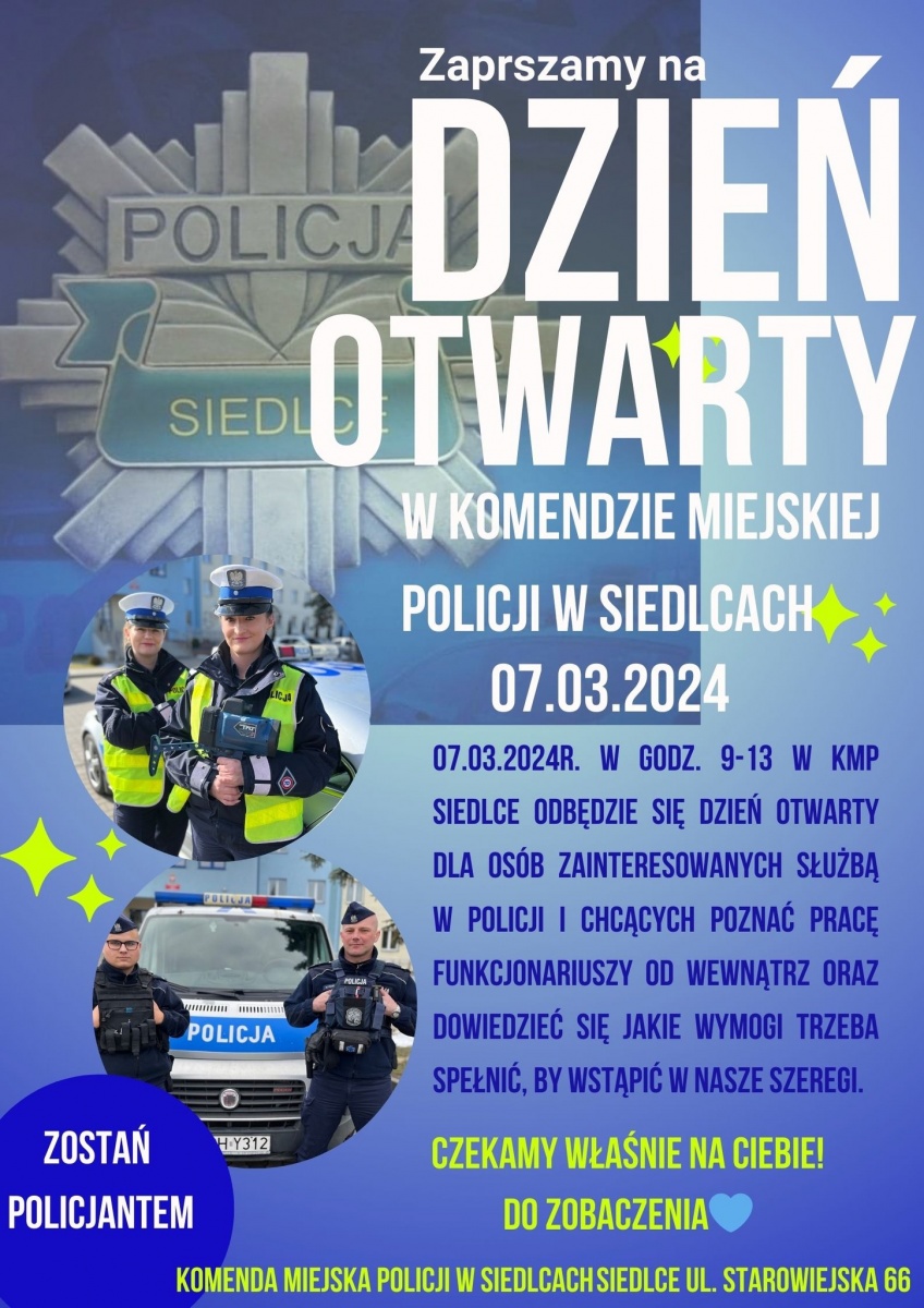Dzień otwarty w Komendzie Miejskiej Policji w Siedlcach