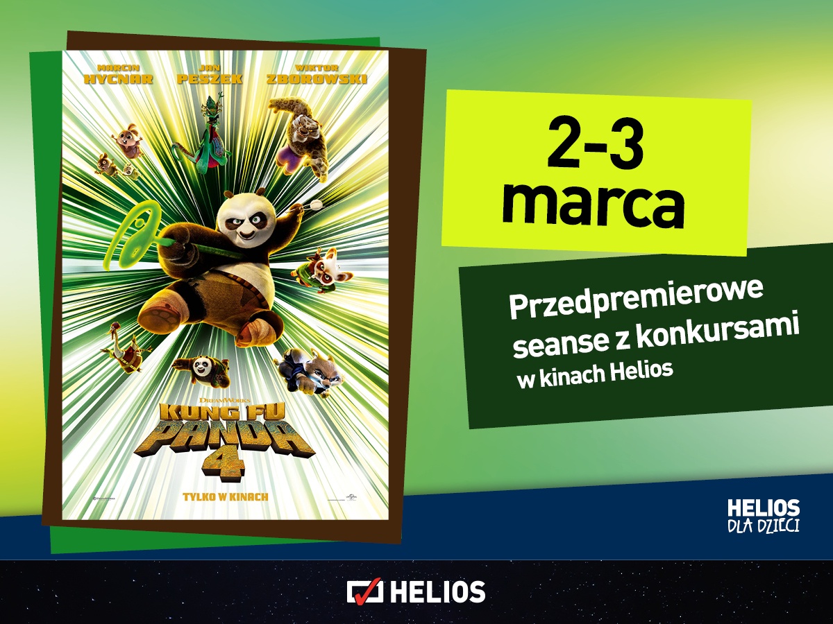 KUNG FU PANDA 4. Przedpremierowe seanse z konkursami