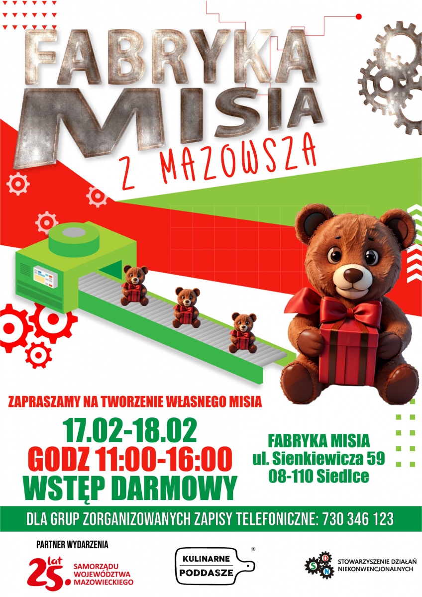 Siedlce: Darmowy weekend w Fabryce Misia