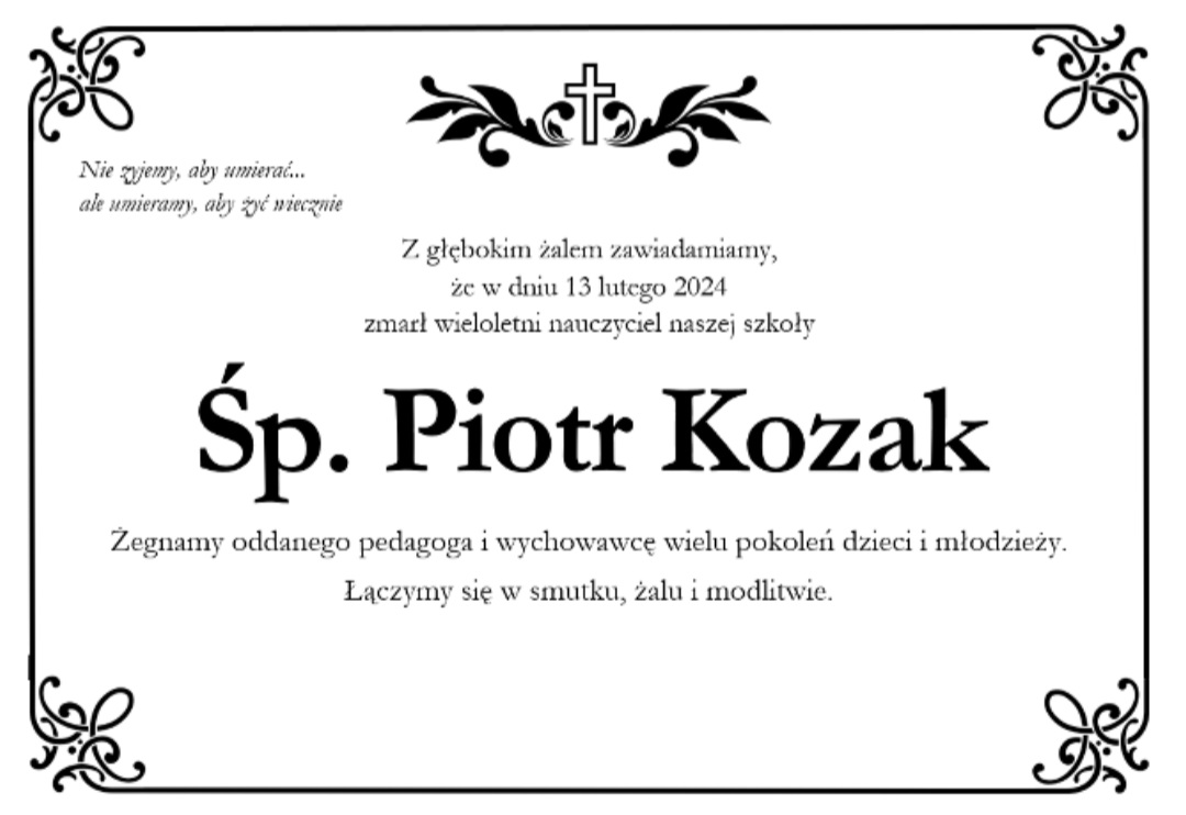Zmarł siedlecki artysta, nauczyciel Piotr Kozak