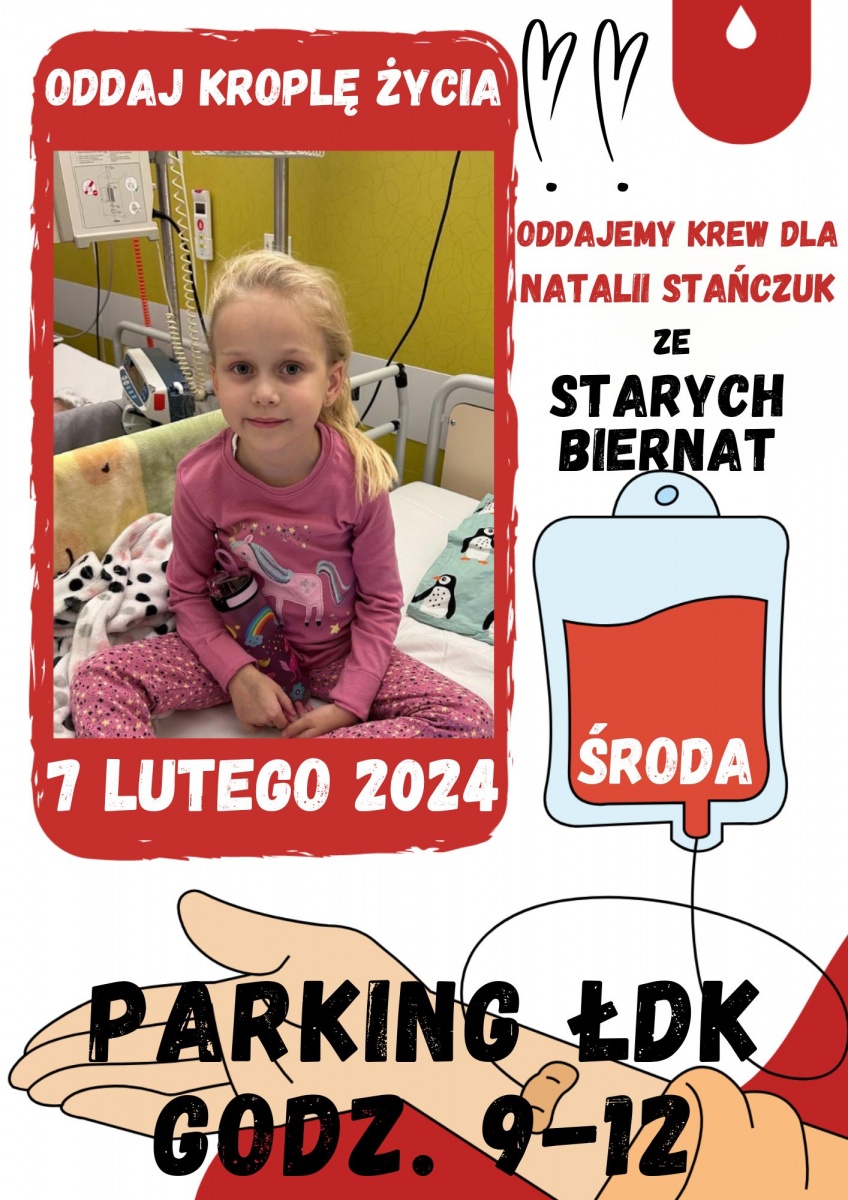 Oddaj krew dla 7-letniej Natalki