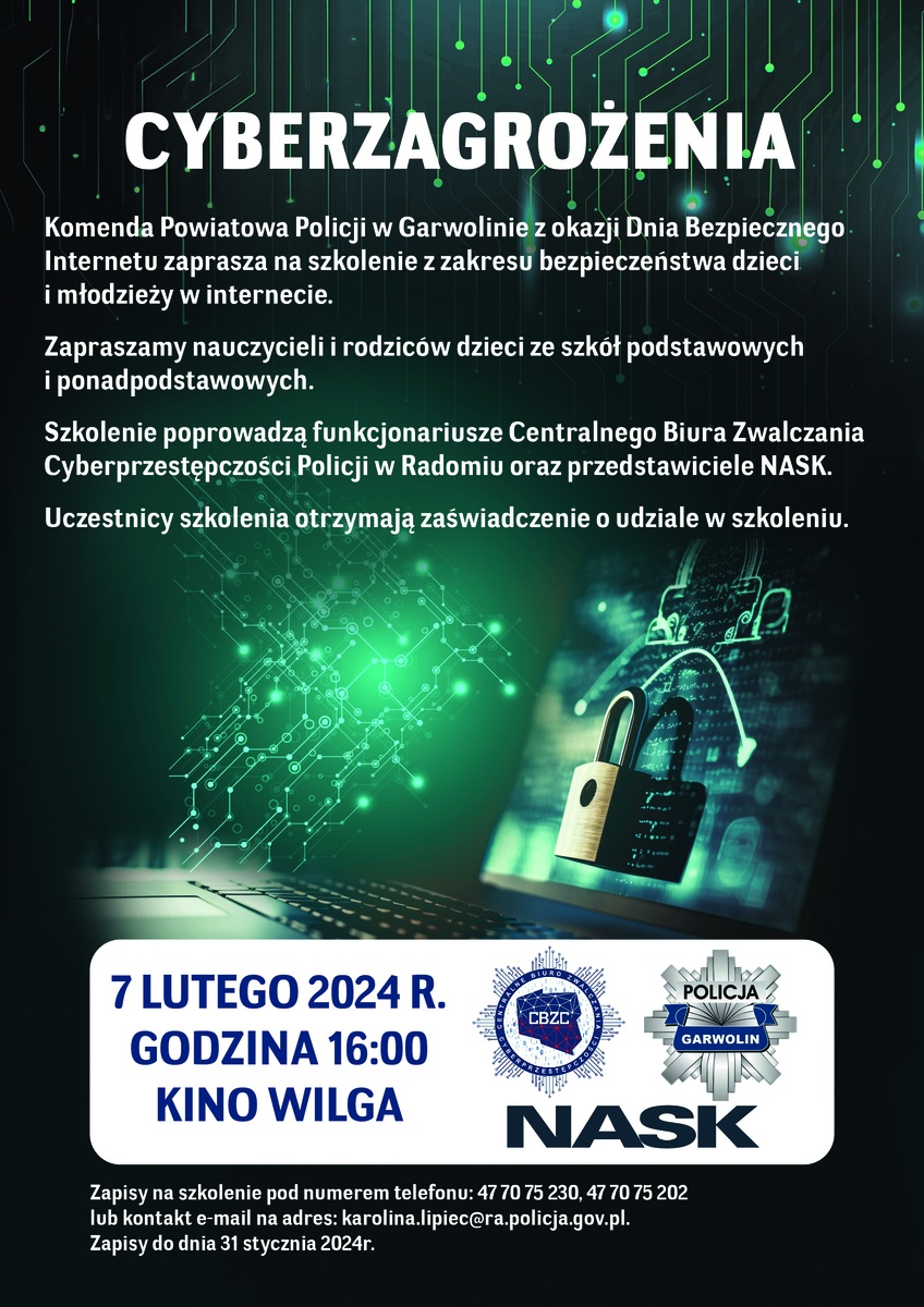Cyberzagrożenia. Szkolenie dla nauczycieli i rodziców