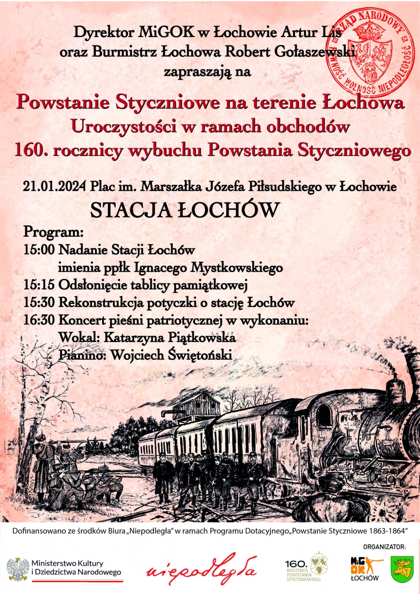 Bohater powstania styczniowego patronem dworca PKP