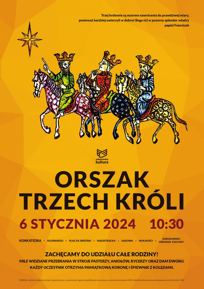 Sokołów Podlaski: Orszak Trzech Króli już w najbliższą sobotę