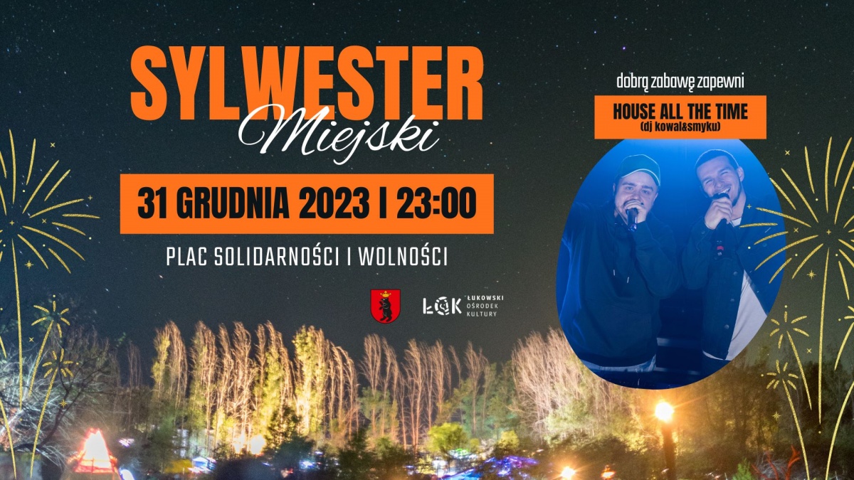 Sylwester na pl. Solidarności i Wolności w Łukowie