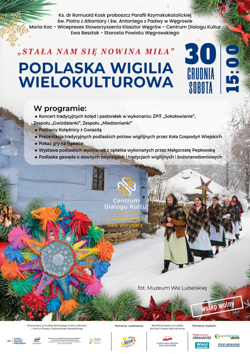 Podlaska Wigilia Wielokulturowa w węgrowskim klasztorze