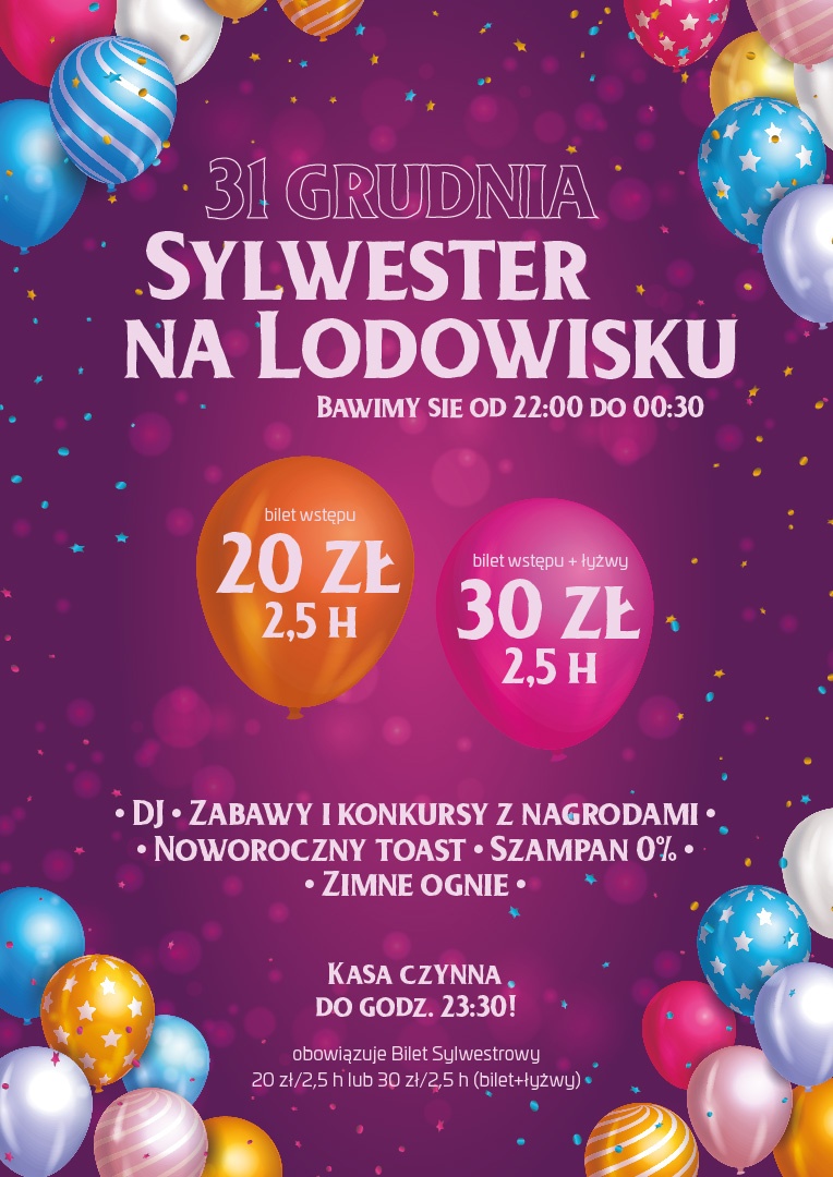 Sylwester na siedleckim Lodowisku