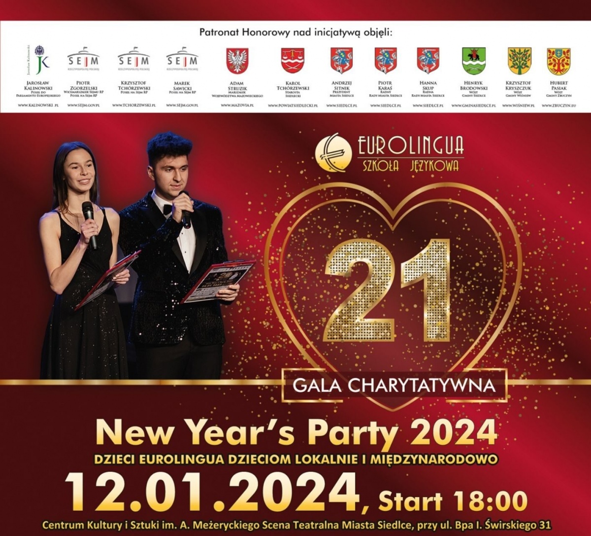 XXI Gala Charytatywna New Year`s Party 2024 