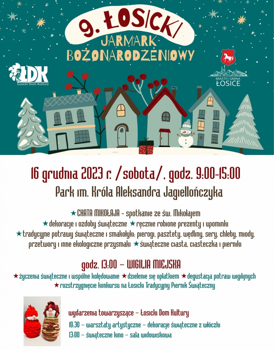 Jarmark Bożonarodzeniowy w Łosicach – sprawdźcie jakie atrakcje na Was czekają!