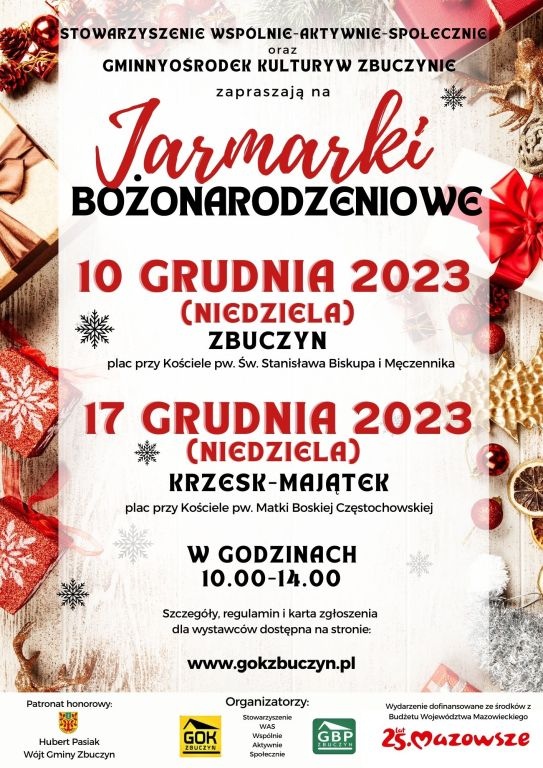 Jarmarki Bożonarodzeniowe w Zbuczynie i Krzesku