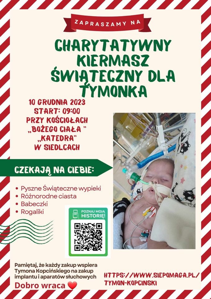 W katedrze i parafii Bożego Ciała - kiermasz słodkości dla Tymonka