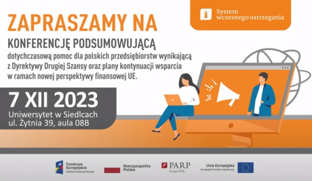 Możliwości pomocy dla przedsiębiorców w trudnościach – konferencja PARP