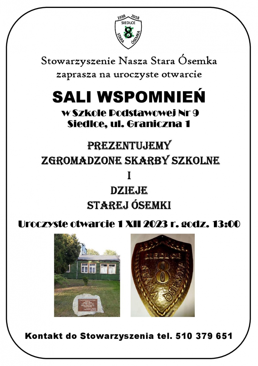 Otwarcie „Sali Wspomnień i Tradycji Starej Ósemki”