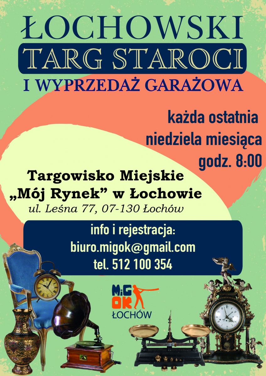Targ staroci i wyprzedaż garażowa w Łochowie