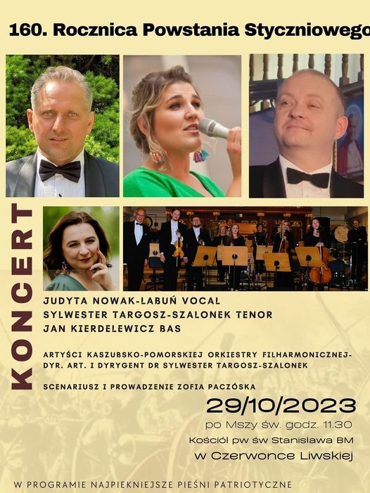 Koncert dla uczczenia 160. rocznicy Powstania Styczniowego