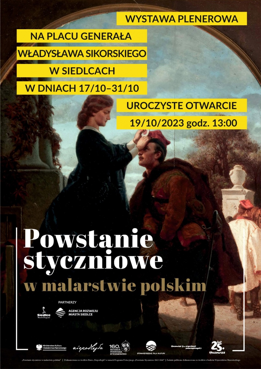 „Powstanie styczniowe w malarstwie polskim” - wystawa plenerowa na Placu Sikorskiego