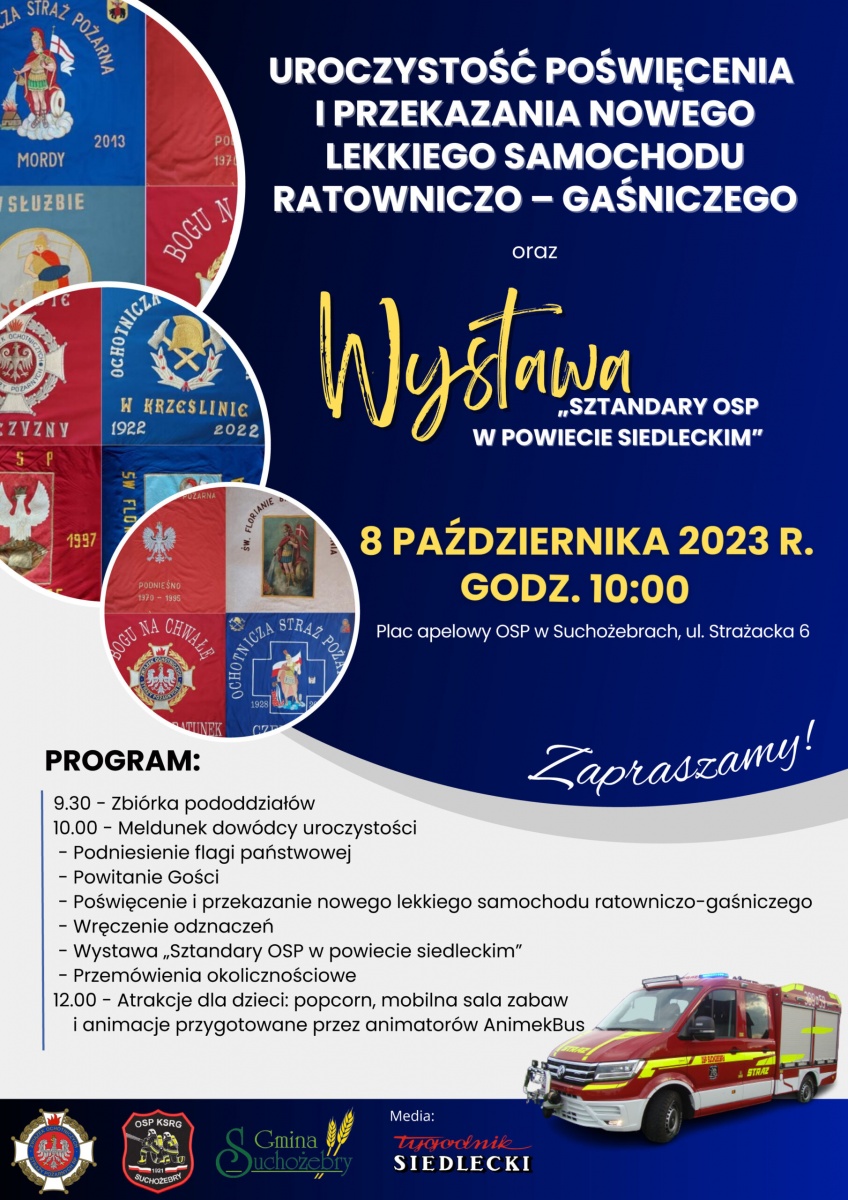 OSP w Suchożebrach otrzyma nowy samochód