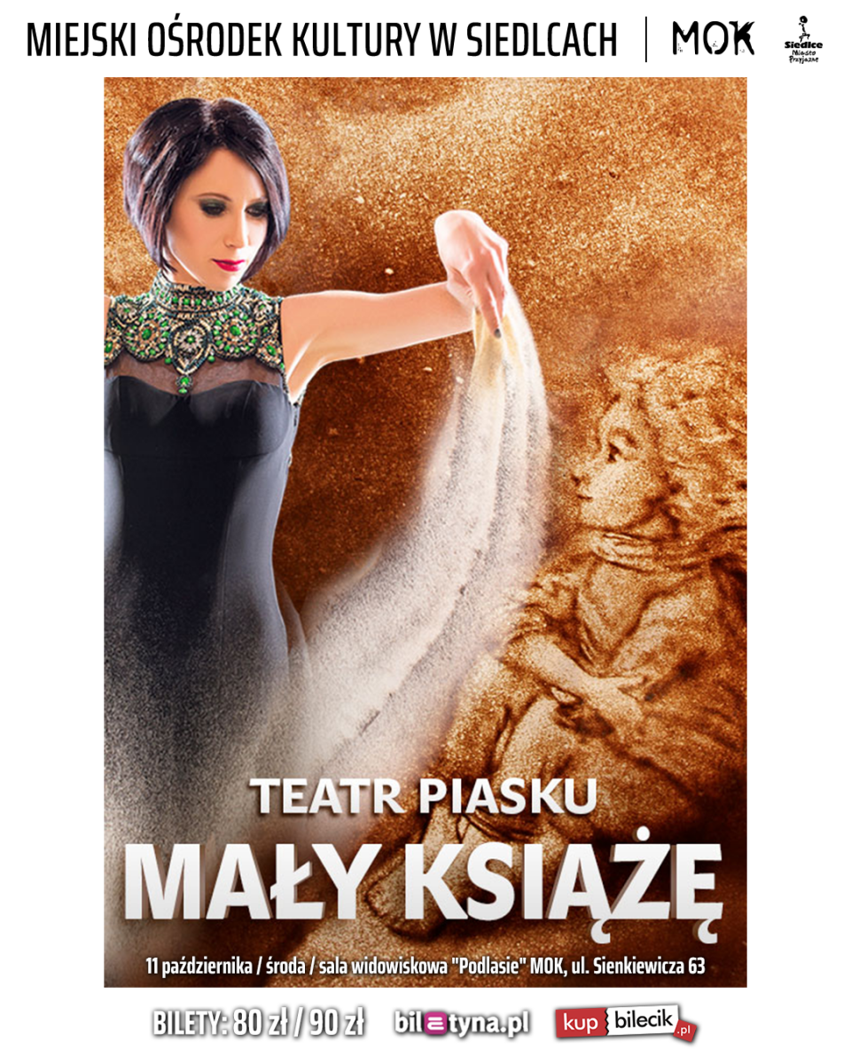 „Mały Książę” malowany na żywo piaskiem i światłem