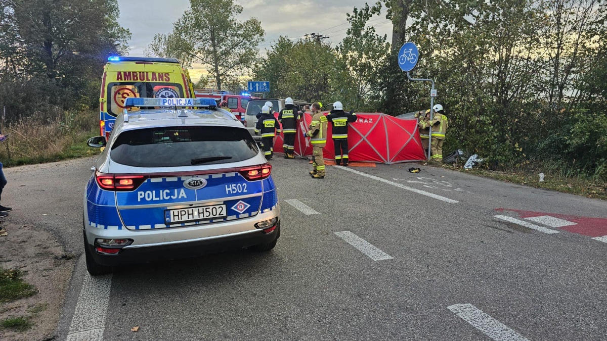 Tragiczny wypadek na trasie Bujały Mikosze - Jabłonna Lacka. Droga zablokowana