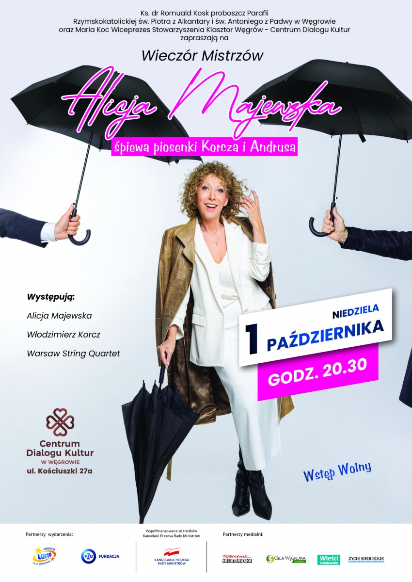 Koncert Alicji Majewskiej w klasztorze w Węgrowie