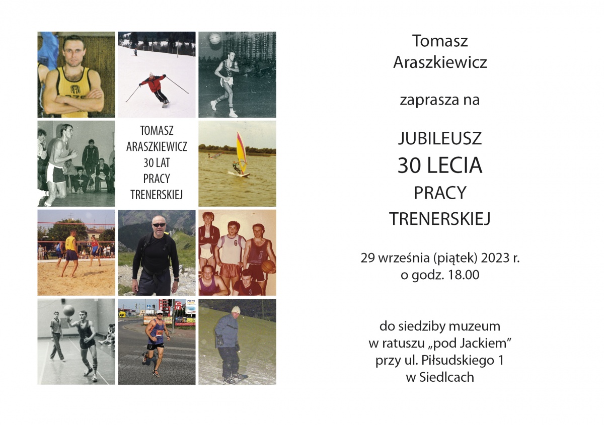 Jubileusz 30-lecia pracy trenerskiej Tomasza Araszkiewicza