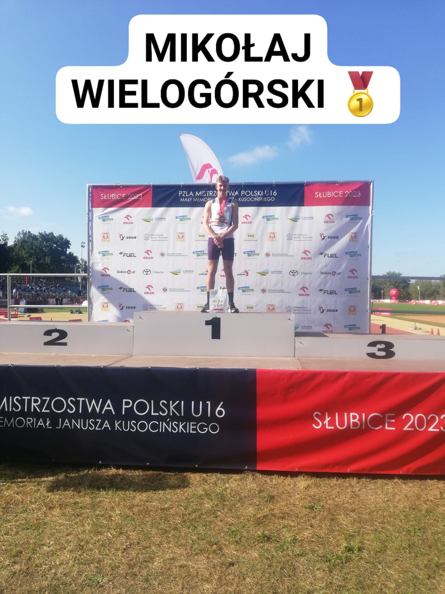 Mistrzostwa Polski U16 - złoto Mikołaja Wielogórskiego, brąz Aleksandry Belniak