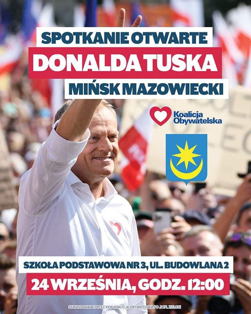 Donald Tusk w Mińsku Mazowieckim