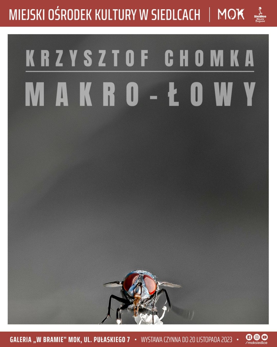 Makro-Łowy. Wystawa fotografii Krzysztofa Chomki